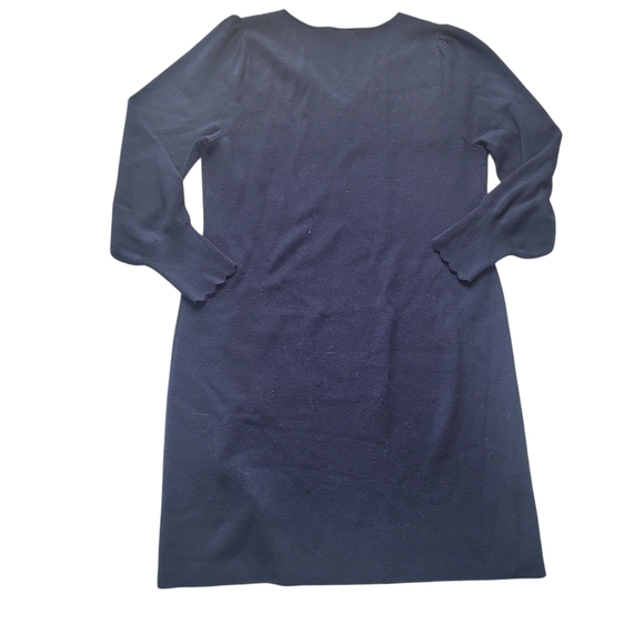 TALBOTS SOFT MERINO V-NECK SWEATERDRESS Navy Size XL - Picture 6 of 7
